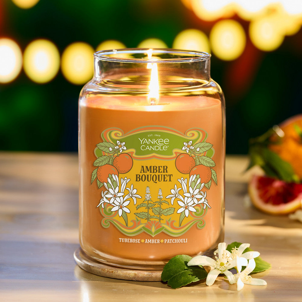 Amber Bouquet Original Large Jar Candle