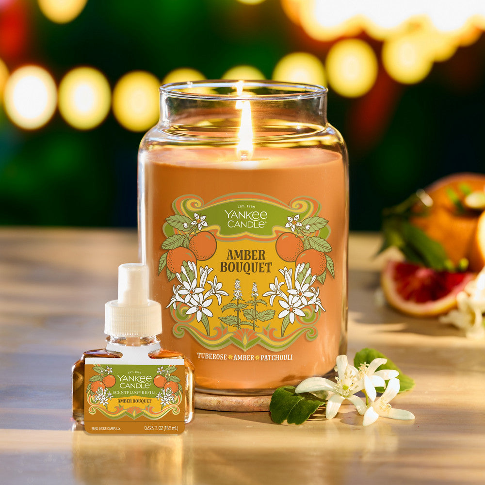 Amber Bouquet Original Large Jar Candle