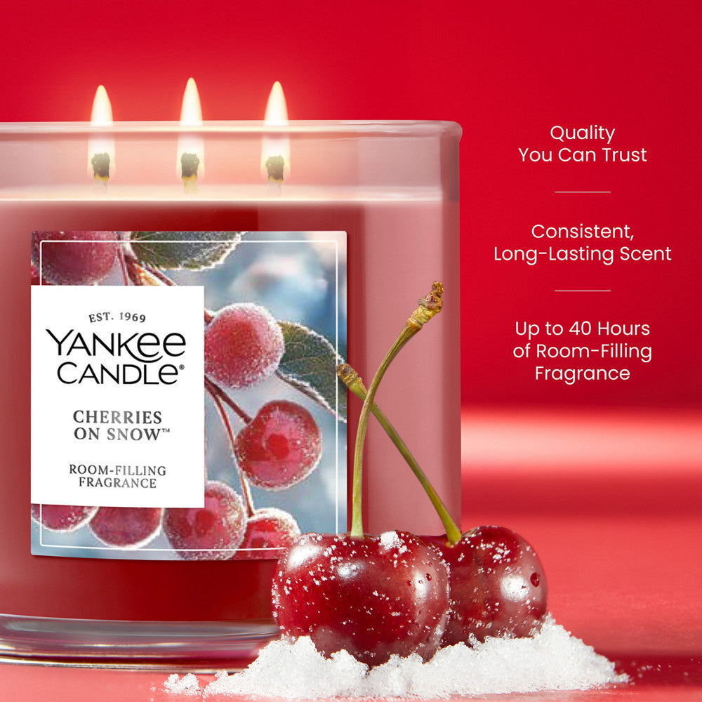 Cherries On Snow™ 3-Wick Candle