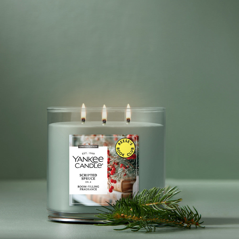 Scripted Spruce 3-Wick Candle