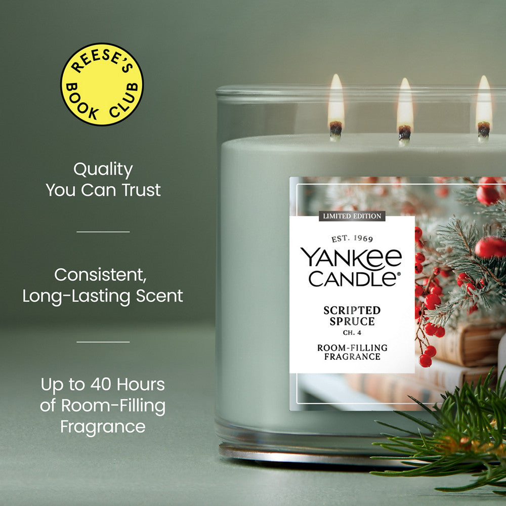 Scripted Spruce 3-Wick Candle