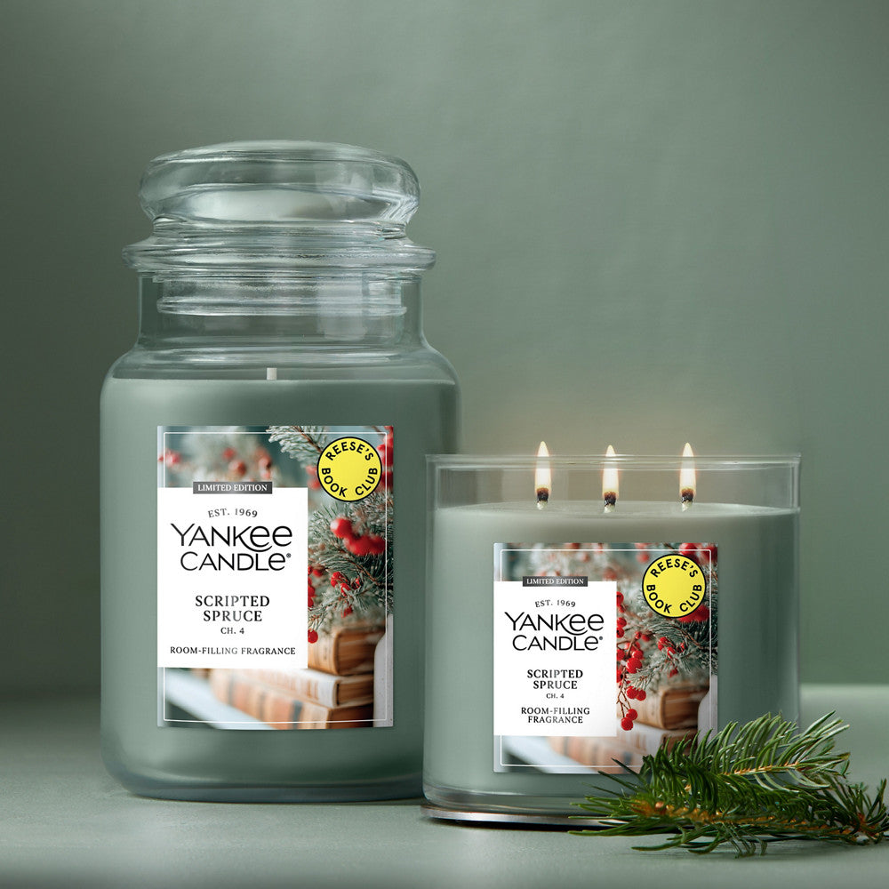 Scripted Spruce 3-Wick Candle