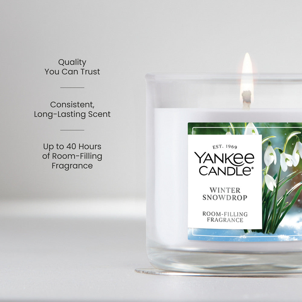 Winter Snowdrop Small Tumbler Candle