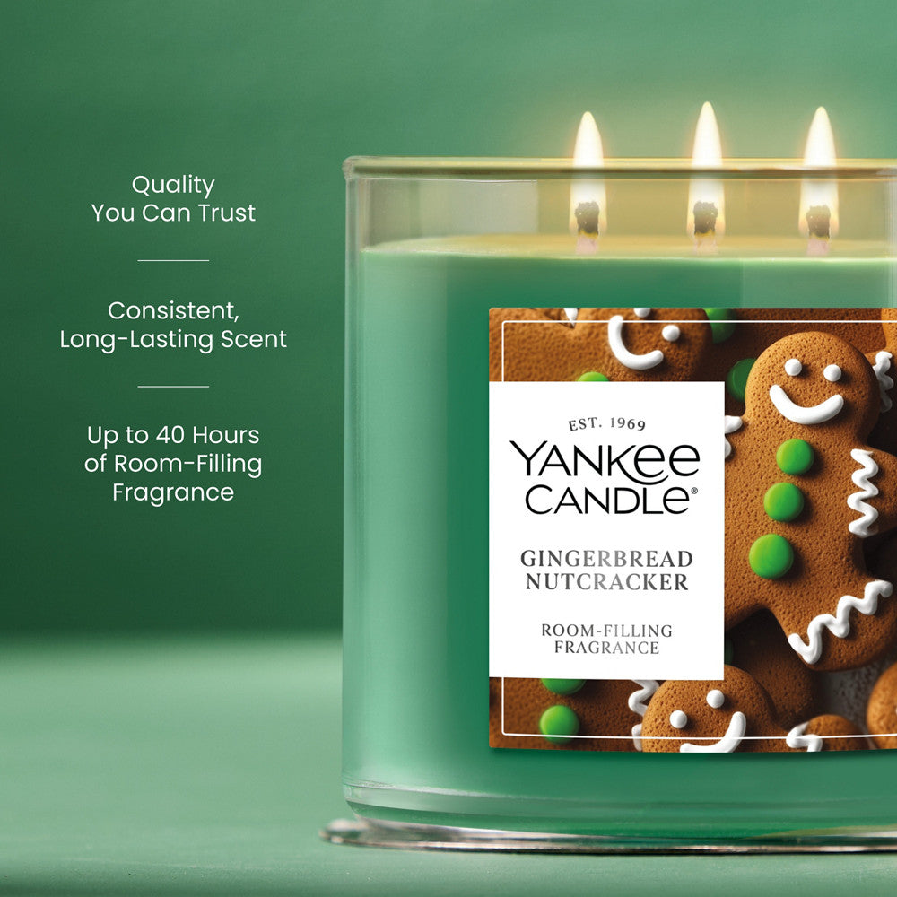 Gingerbread Nutcracker 3-Wick Candle