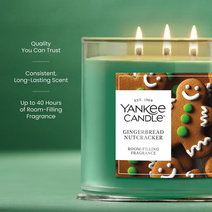 Gingerbread Nutcracker 3-Wick Candle