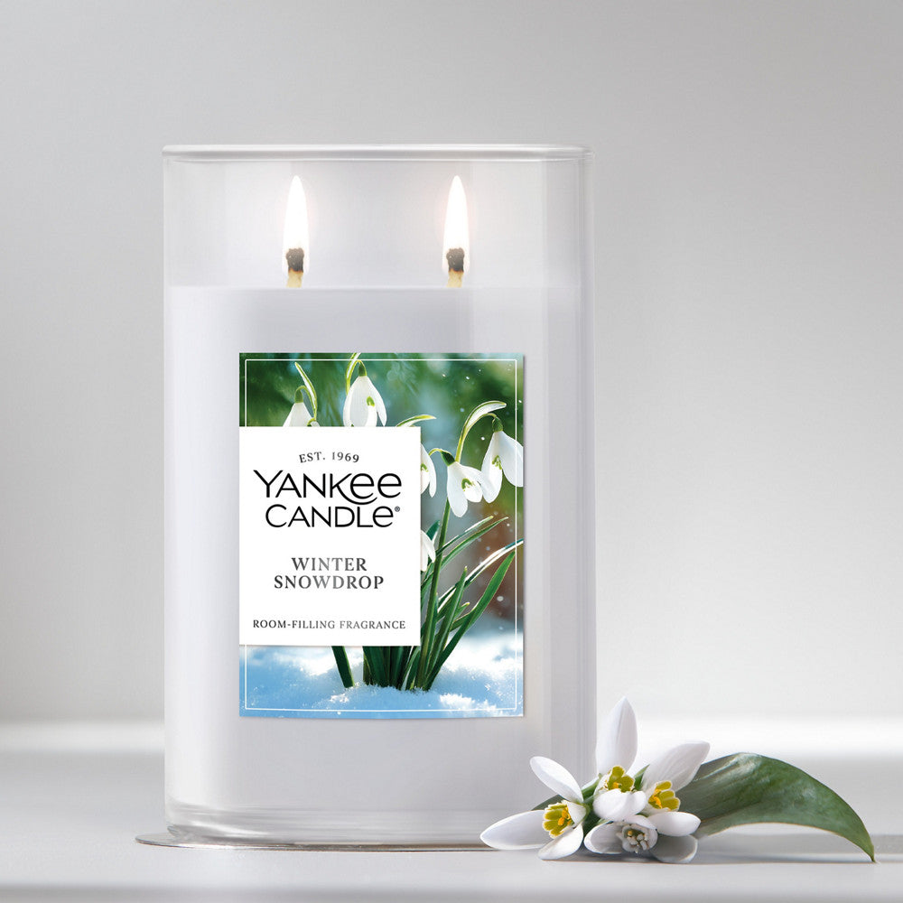 Winter Snowdrop Large Tumbler Candle