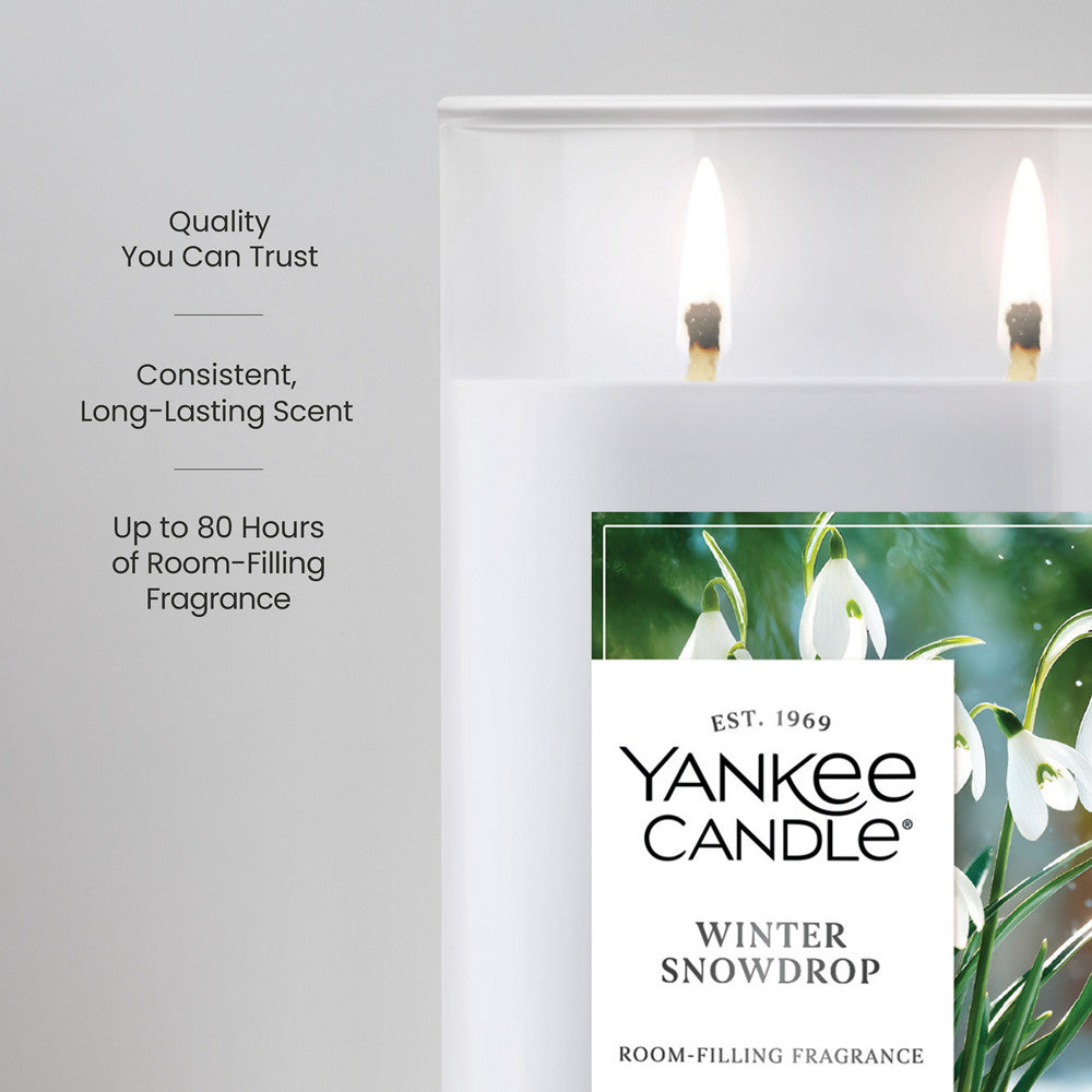 Winter Snowdrop Large Tumbler Candle
