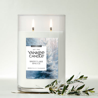 Snowflake Spruce Large Tumbler Candle