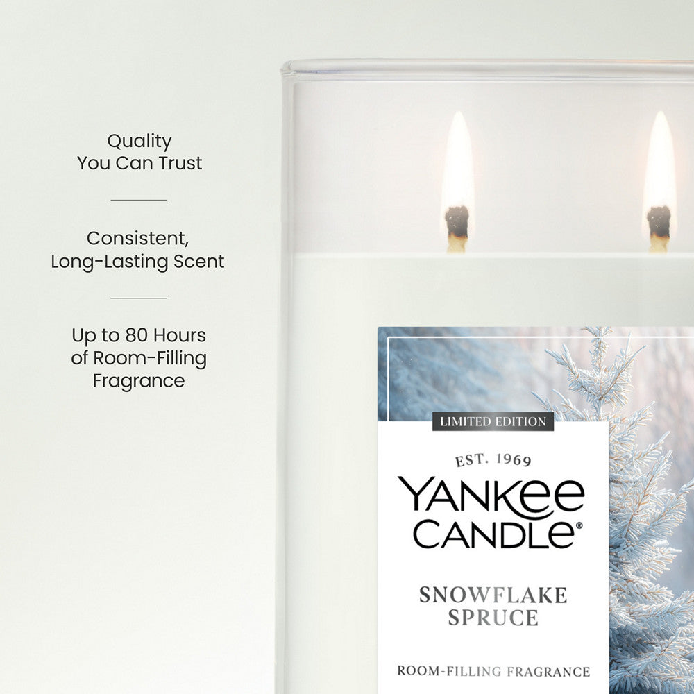 Snowflake Spruce Large Tumbler Candle
