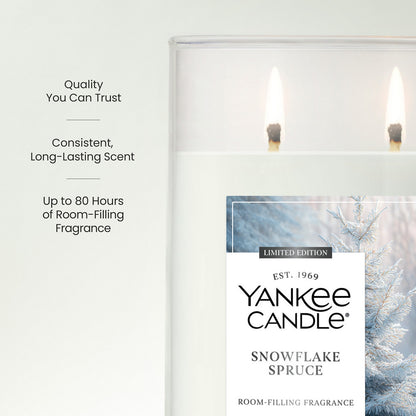 Snowflake Spruce Large Tumbler Candle