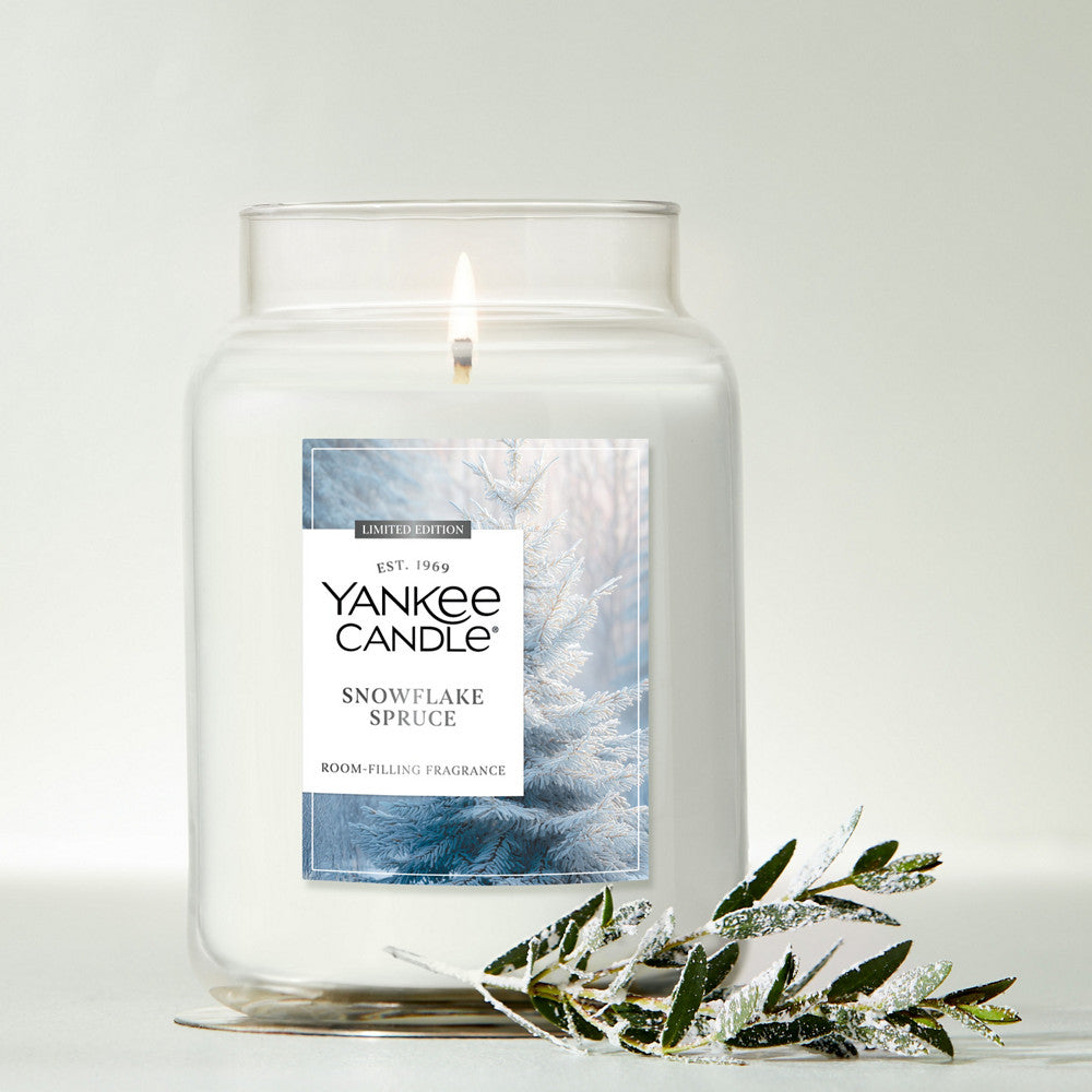 Snowflake Spruce Original Large Jar Candle