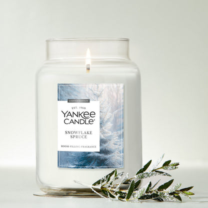 Snowflake Spruce Original Large Jar Candle