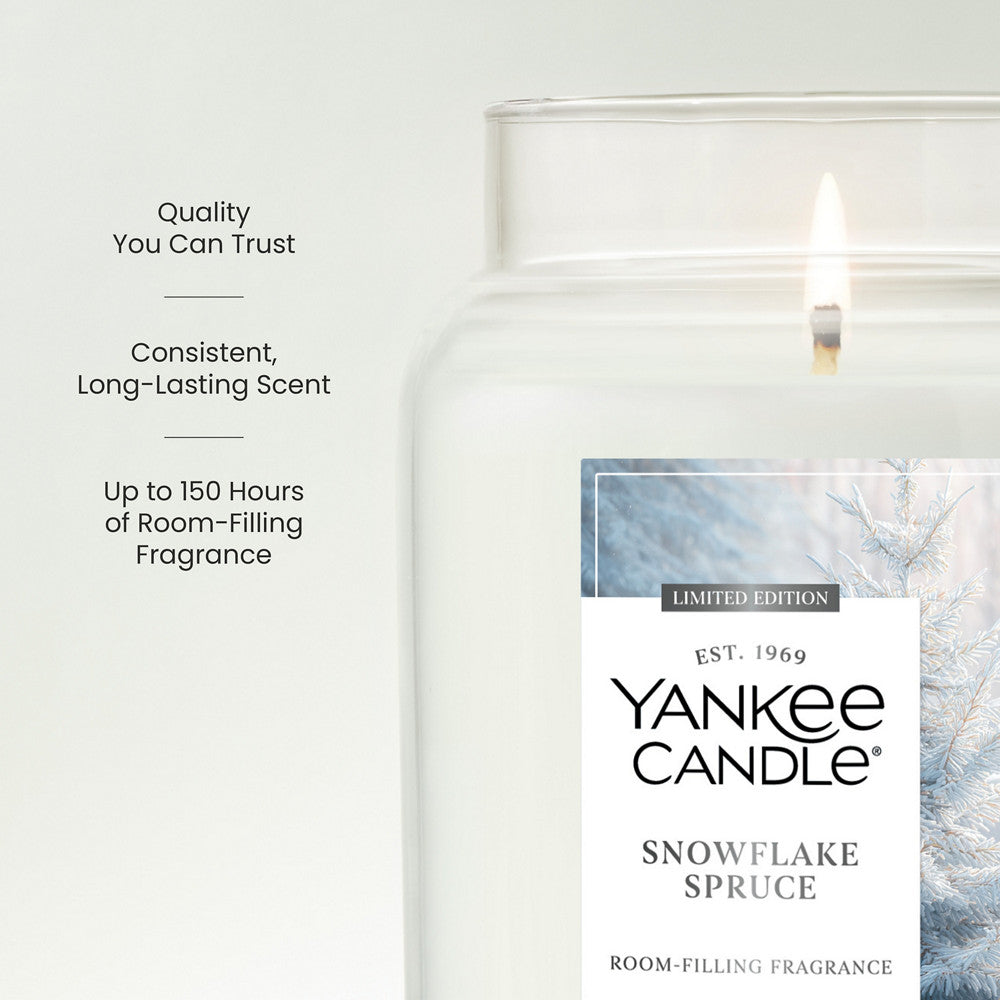 Snowflake Spruce Original Large Jar Candle