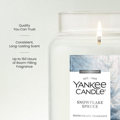 Snowflake Spruce Original Large Jar Candle