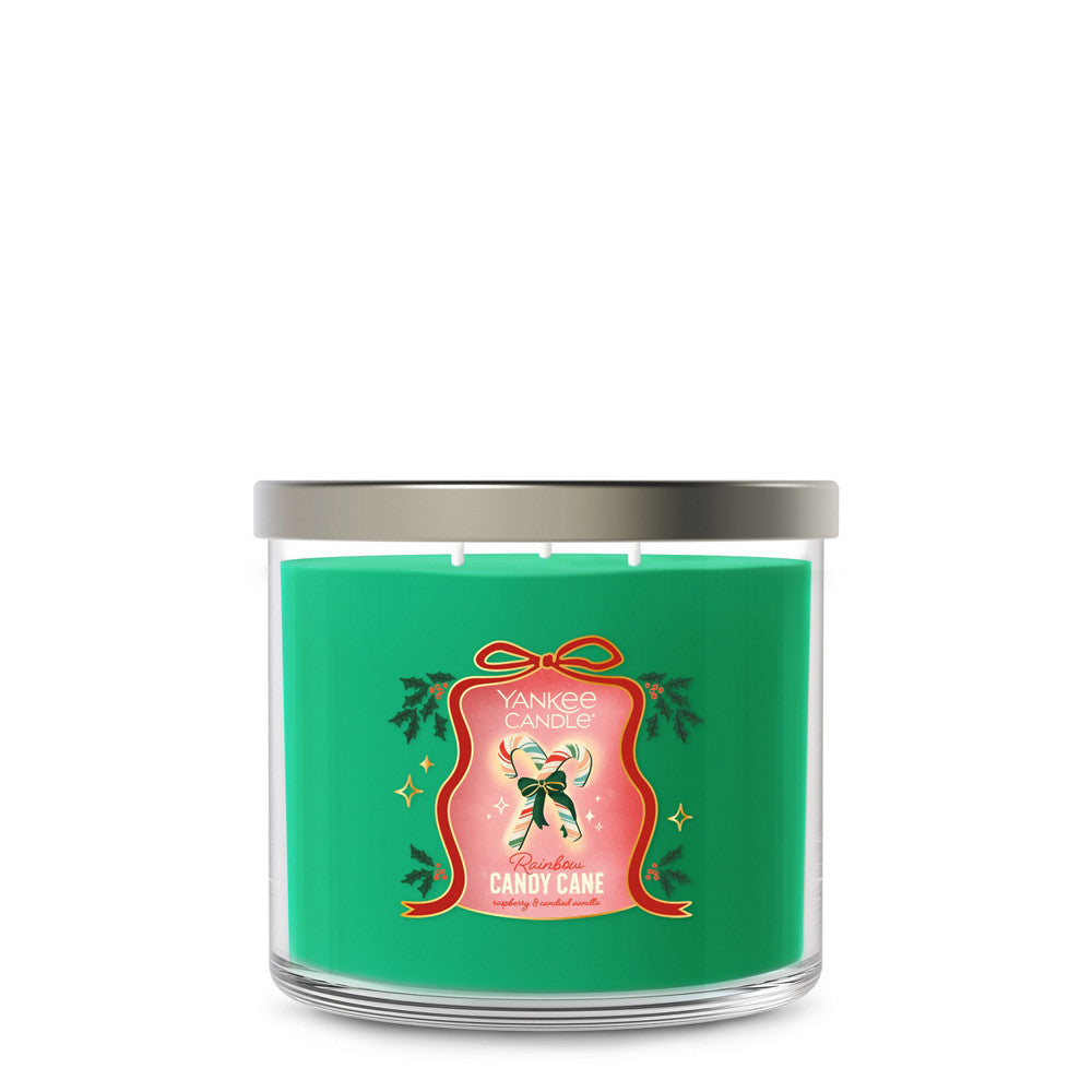 Rainbow Candy Cane 3-Wick Candle