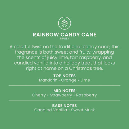 Rainbow Candy Cane 3-Wick Candle