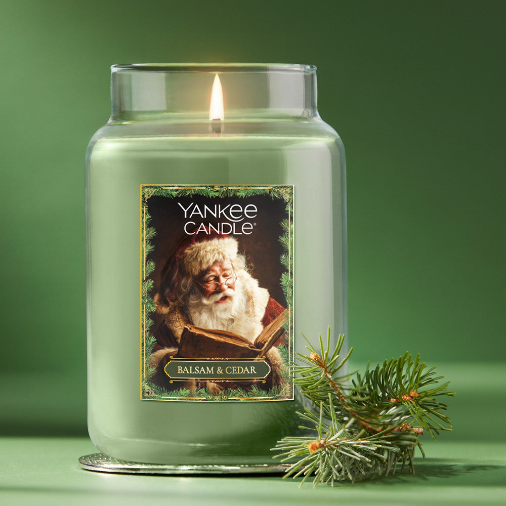 Limited Edition Balsam & Cedar Santa Original Large Jar Candle