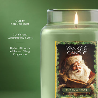 Limited Edition Balsam & Cedar Santa Original Large Jar Candle