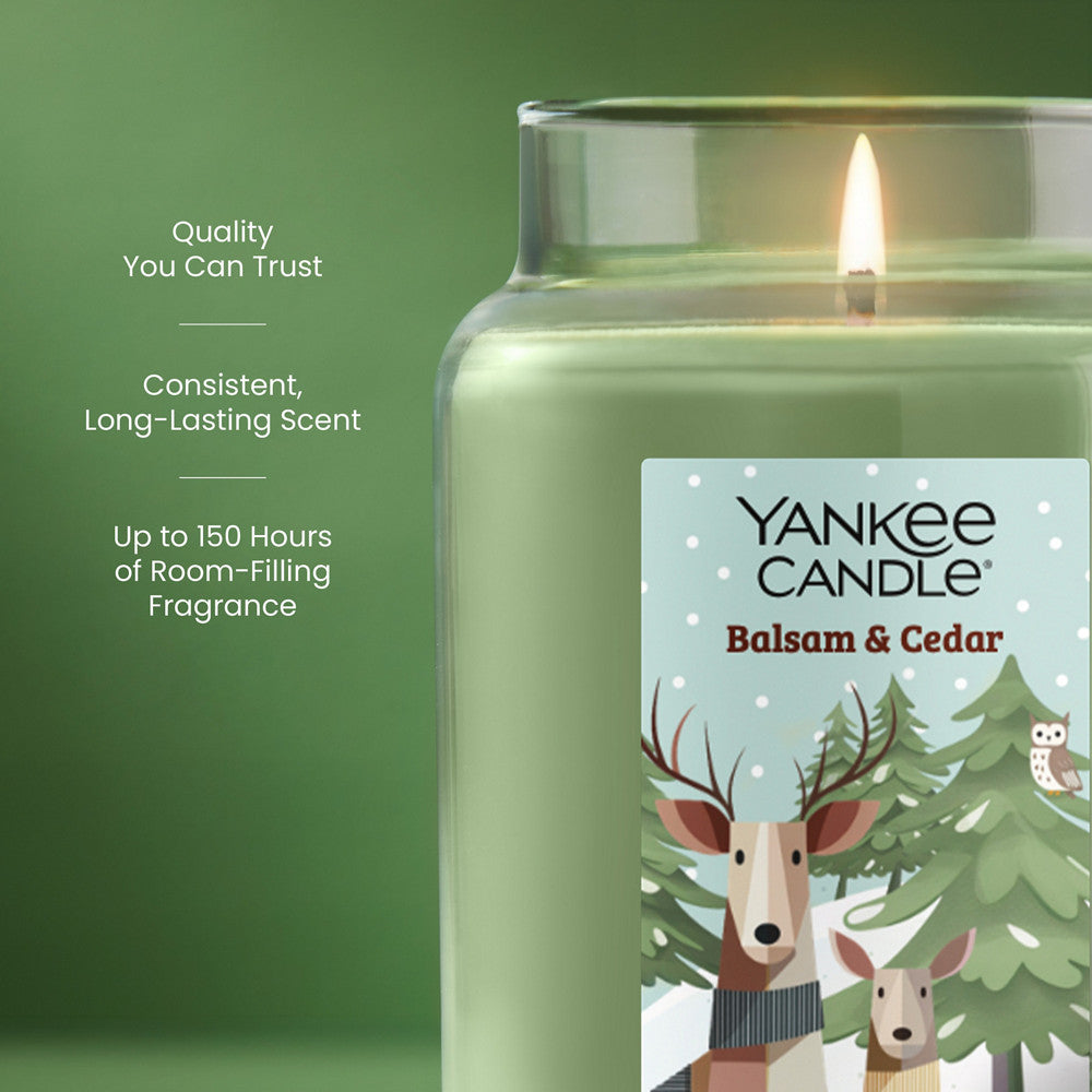 Limited Edition Balsam & Cedar Reindeer Original Large Jar Candle