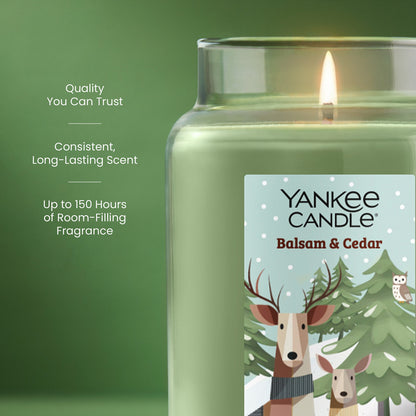 Limited Edition Balsam & Cedar Reindeer Original Large Jar Candle