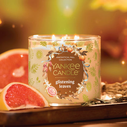 Glistening Leaves 3-Wick Candle