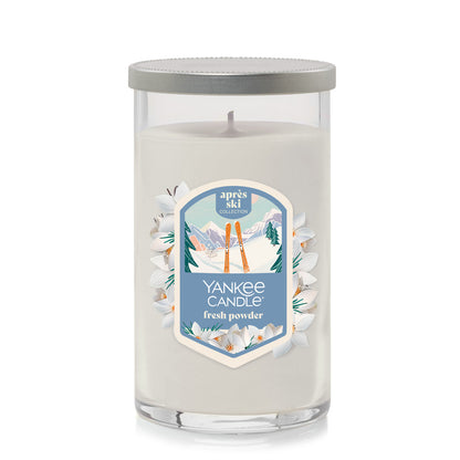 Fresh Powder Medium Pillar Candle