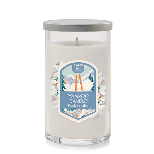 Fresh Powder Medium Pillar Candle