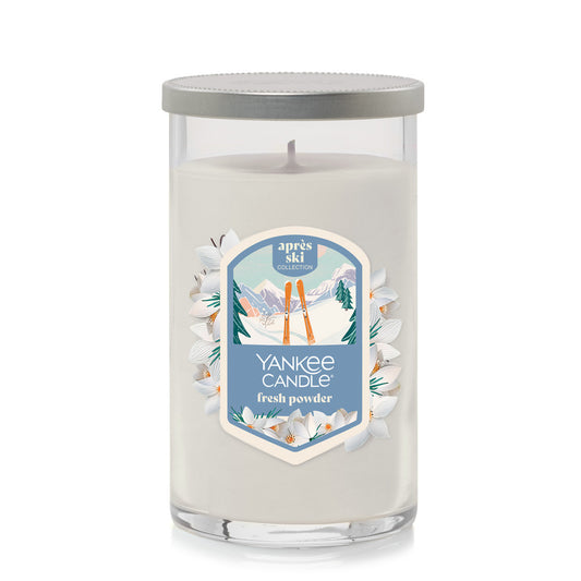 Fresh Powder Medium Pillar Candle