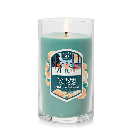 Holiday Winterfest Medium Pillar Candle
