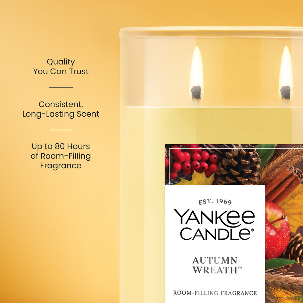 Autumn Wreath™ Large Tumbler Candle