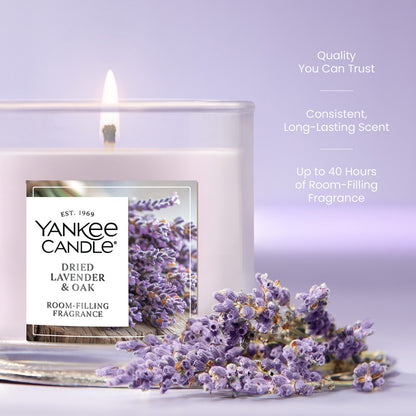 Dried Lavender & Oak Small Tumbler Candle