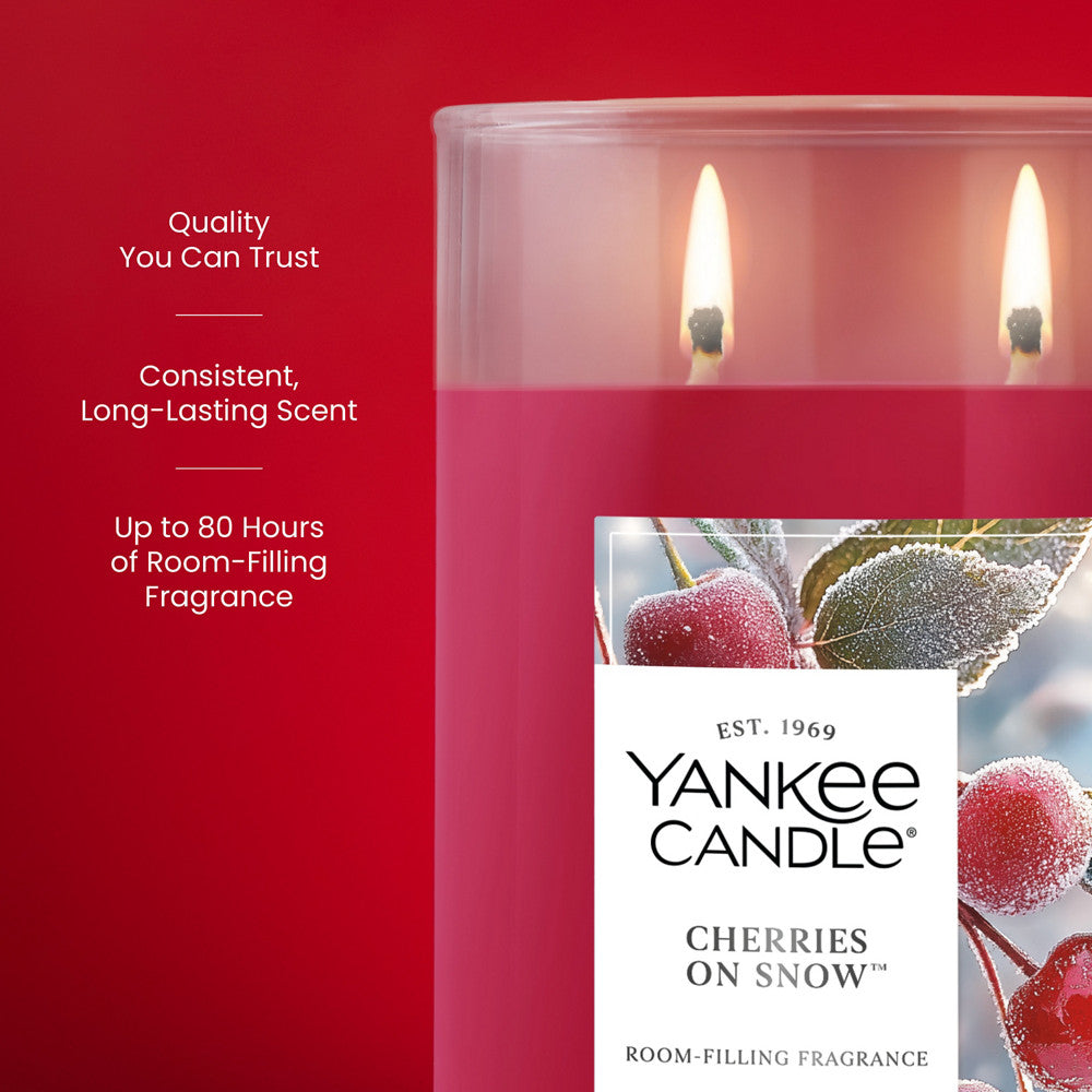 Cherries On Snow™ Large Tumbler Candle