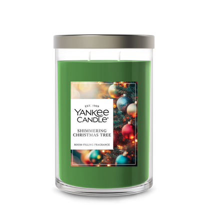 Shimmering Christmas Tree Large Tumbler Candle