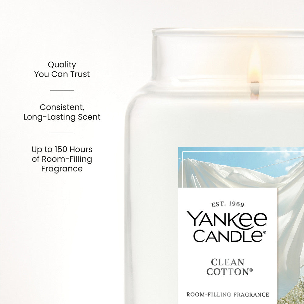 Clean Cotton® Original Large Jar Candle
