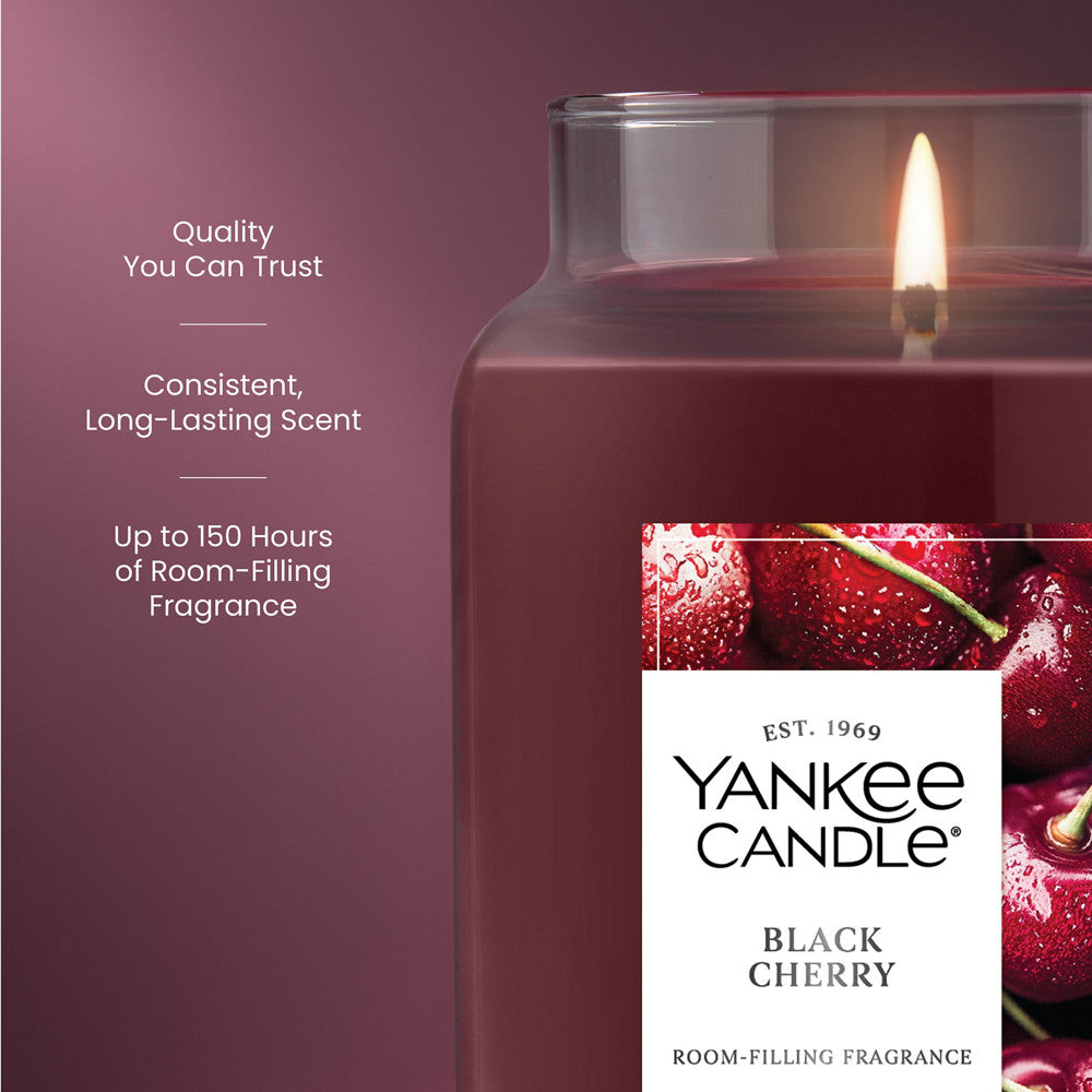 Black Cherry Original Large Jar Candle