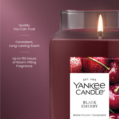 Black Cherry Original Large Jar Candle