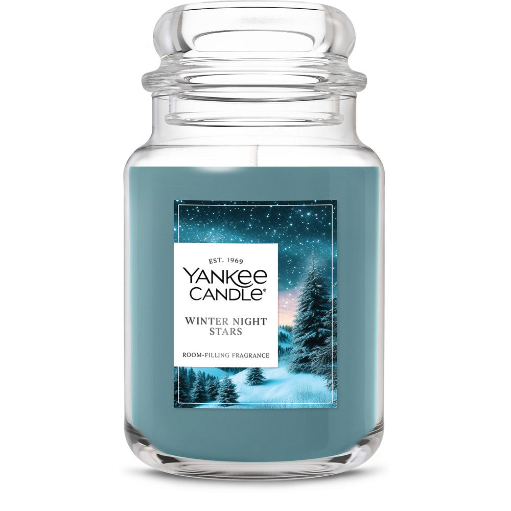 Winter Night Stars Original Large Jar Candle