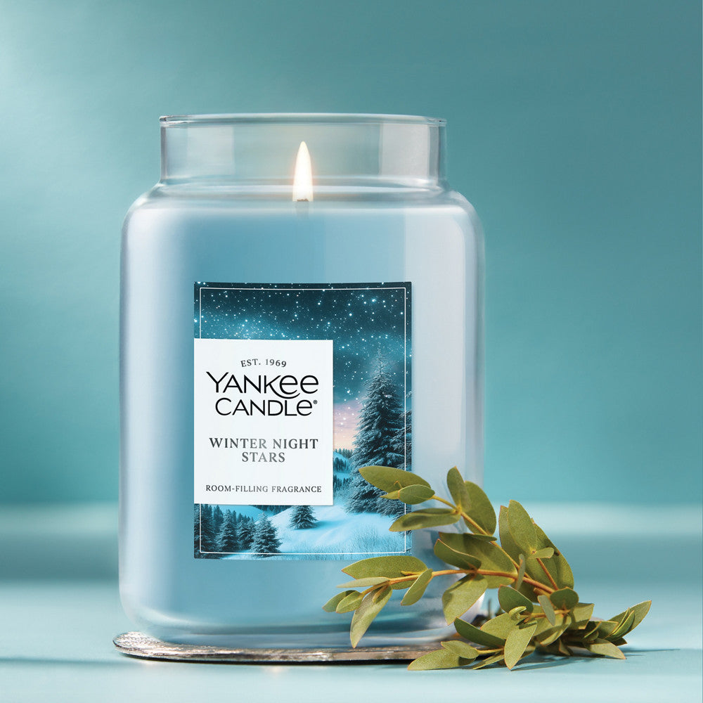 Winter Night Stars Original Large Jar Candle