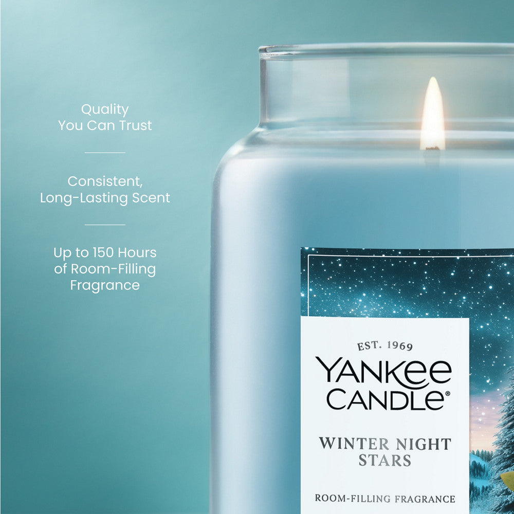 Winter Night Stars Original Large Jar Candle