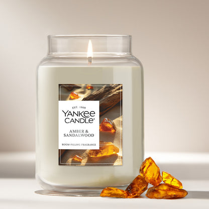 Amber & Sandalwood Original Large Jar Candle