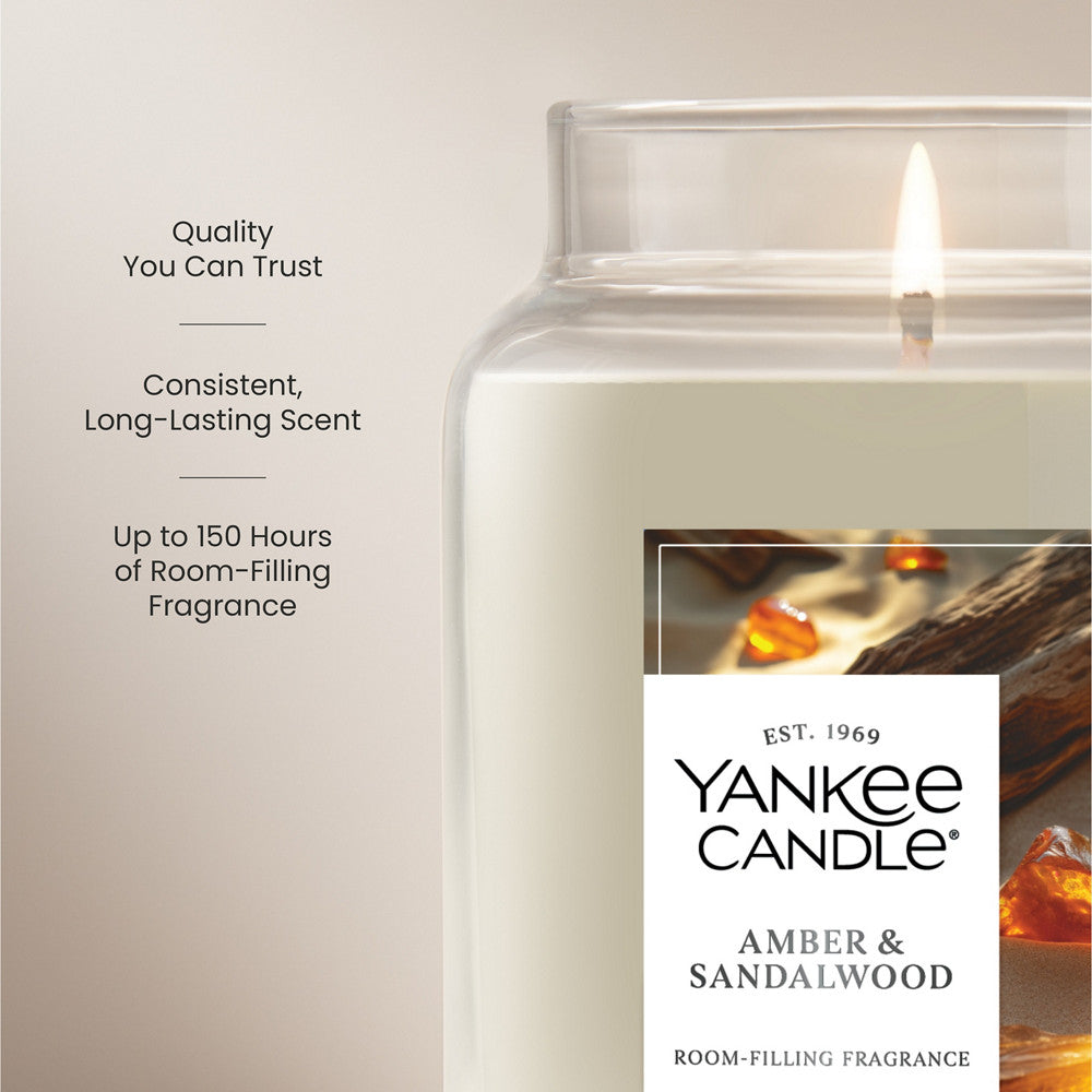 Amber & Sandalwood Original Large Jar Candle