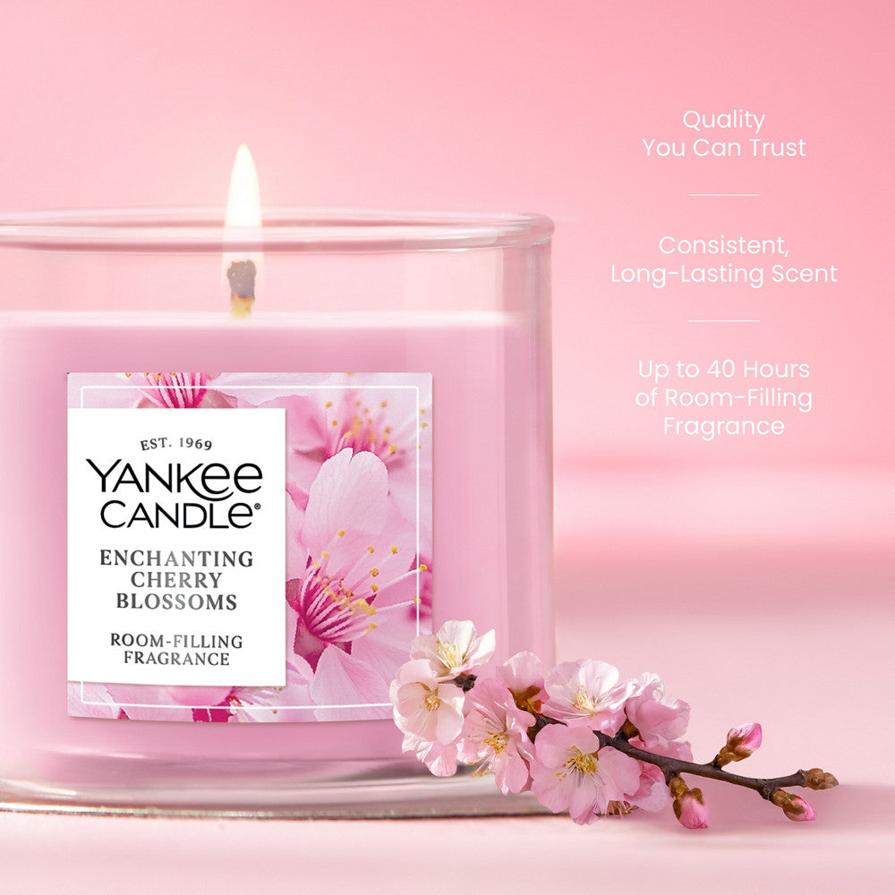 Enchanting Cherry Blossoms Small Tumbler Candle