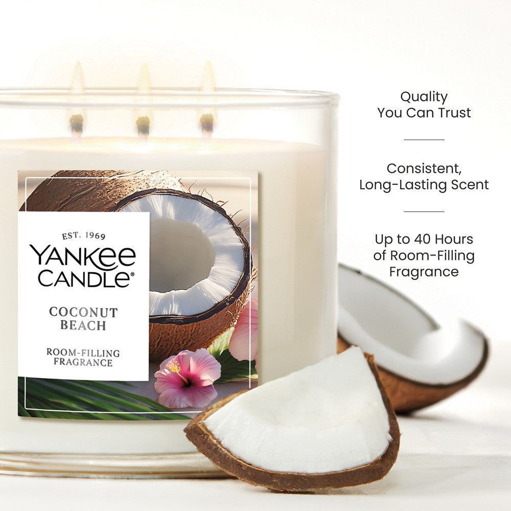 Coconut Beach 3-Wick Candle