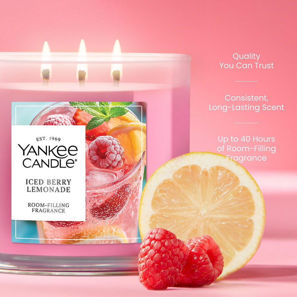 Iced Berry Lemonade 3-Wick Candle