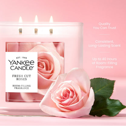 Fresh Cut Roses 3-Wick Candle
