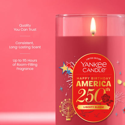 Liberty Bloom Medium Pillar Candle