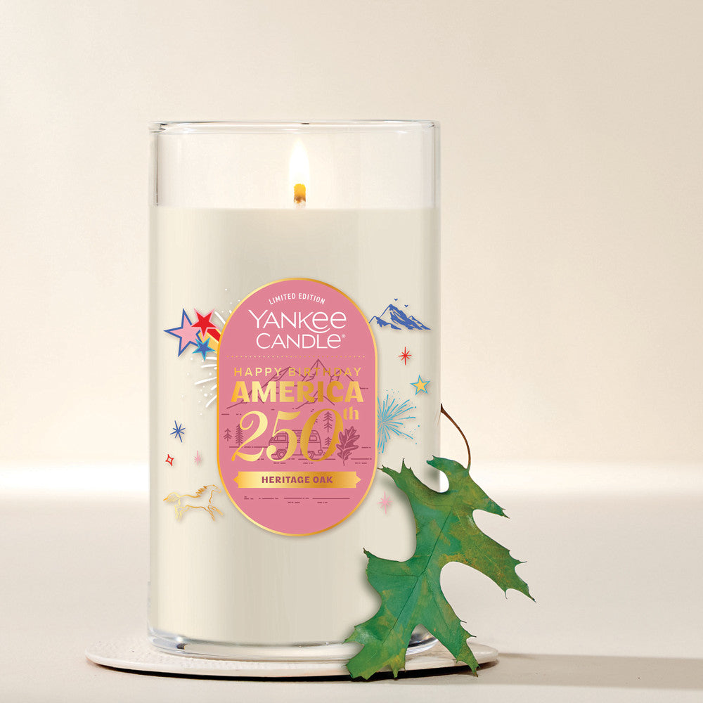 Heritage Oak Medium Pillar Candle
