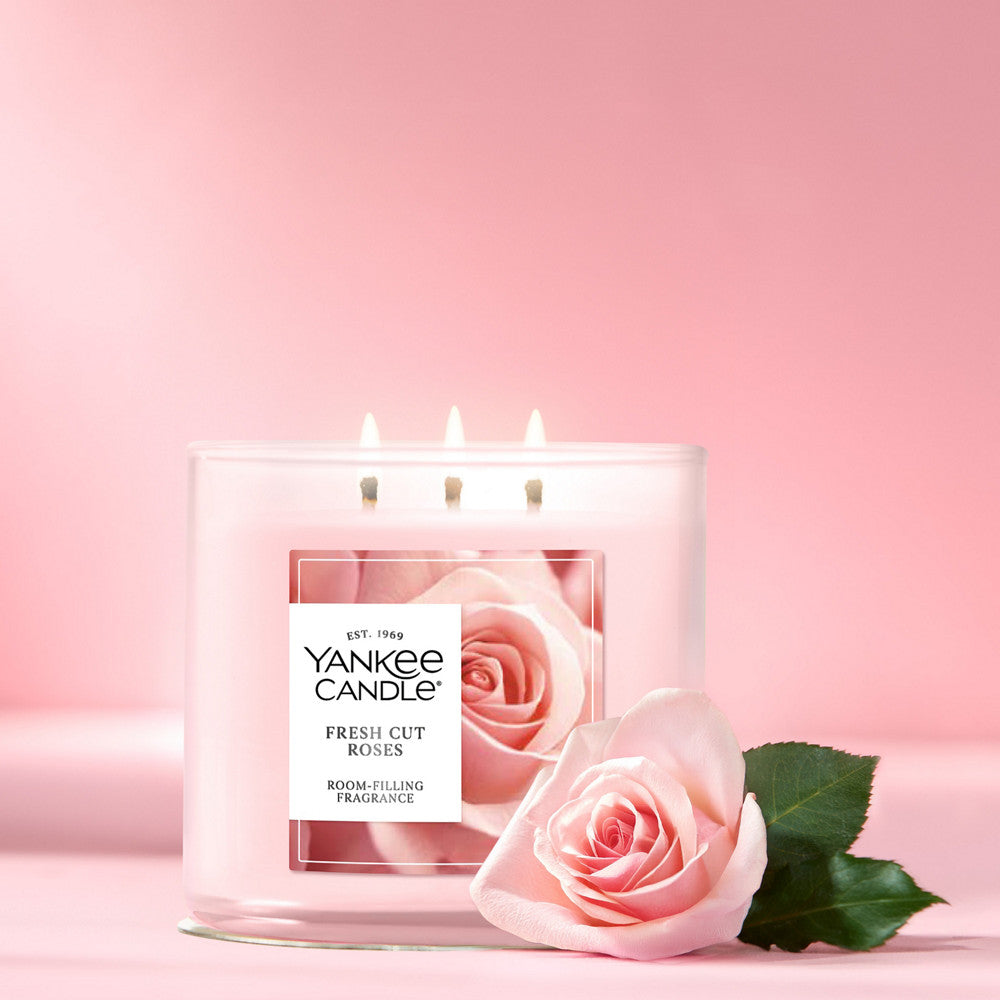 Fresh Cut Roses 3-Wick Candle