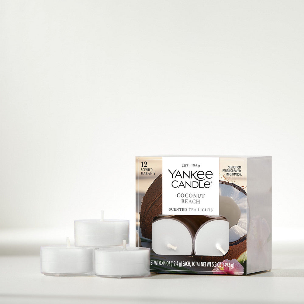 Coconut Beach Scented Tea Light Candles
