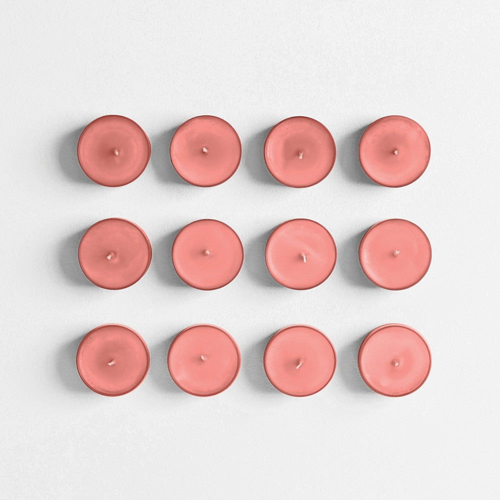 White Strawberry Bellini Scented Tea Light Candles